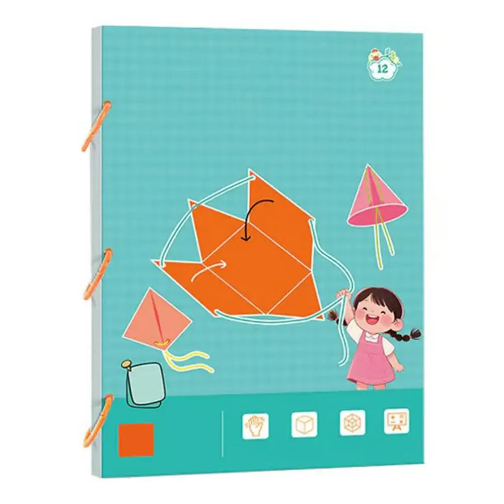 3D Geometry Quiet Book For Kids Montessori Educational Tracing Workbook Spatial Thinking Training DIY Math Learning Book