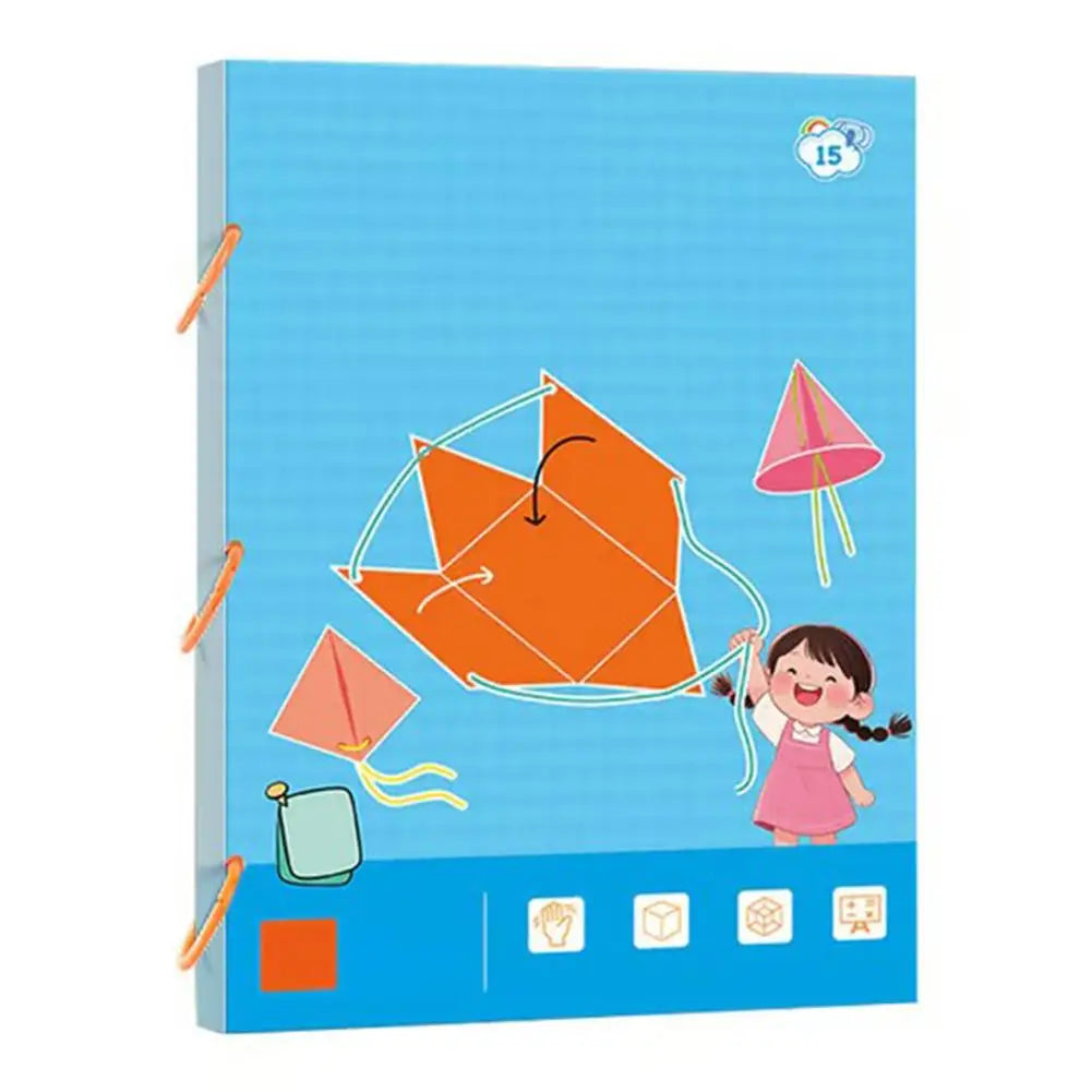 3D Geometry Quiet Book For Kids Montessori Educational Tracing Workbook Spatial Thinking Training DIY Math Learning Book