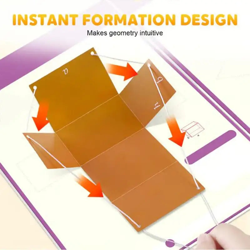 3D Geometry Quiet Book For Kids Montessori Educational Tracing Workbook Spatial Thinking Training DIY Math Learning Book