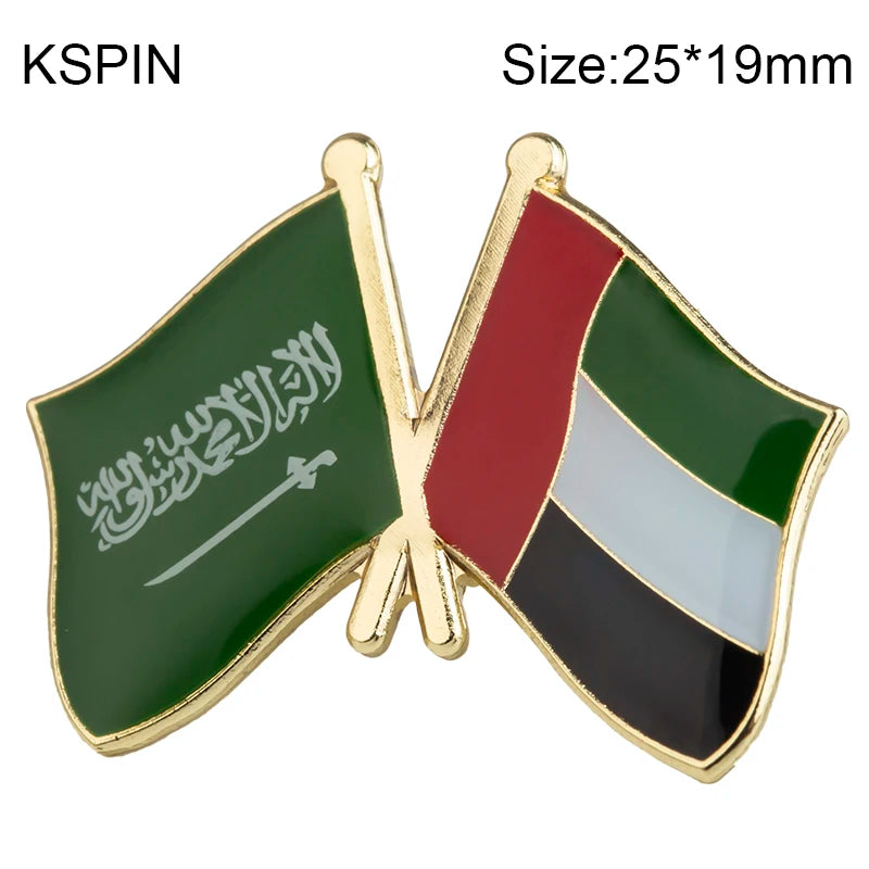 United Arab Emirates Flag Brooches Lapel Pin Flag badge Brooch Pins Badges