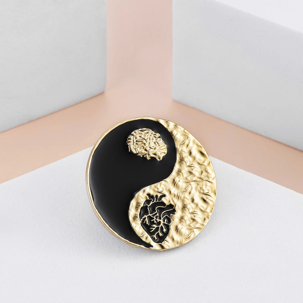 Harong Exquisite Brain Enamel Pins Brooch Medical Anatomy Cute Lapel Lanyard Bag Coat Badge Accessories Gift for Doctor Student