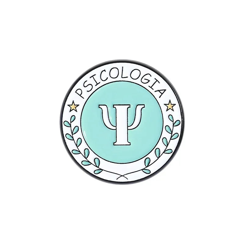 Psychology Collection Badges Enamel Pins Custom Mental Health Psychologist In Training Butterfly Brooch Lapel Badge Jewelry Gift