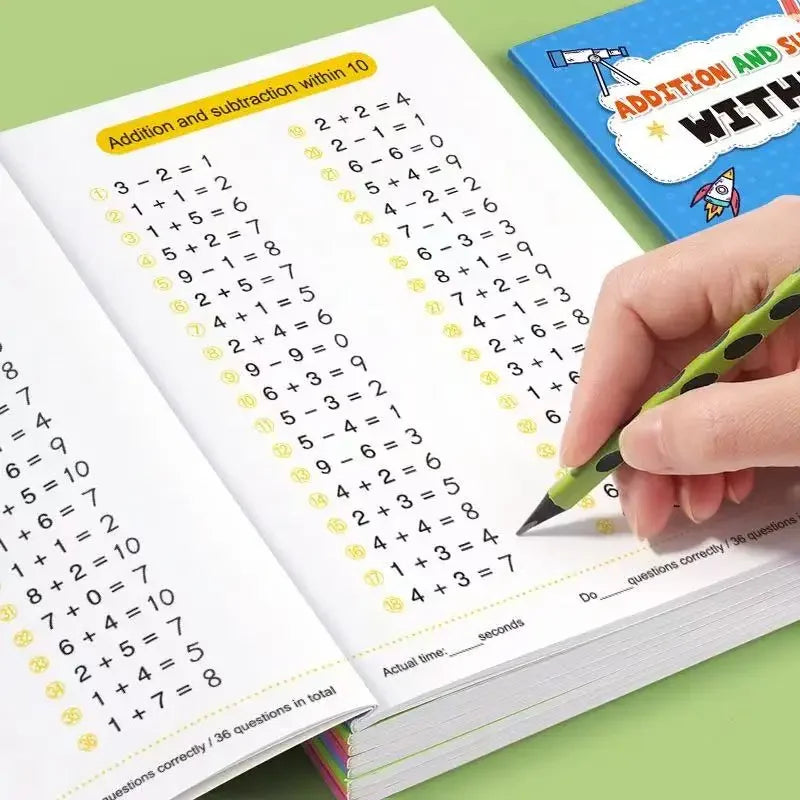 Addition and Subtraction Arithmetic Exercise Book Quick Calculation Math Training Math Arithmetic Books 10-100