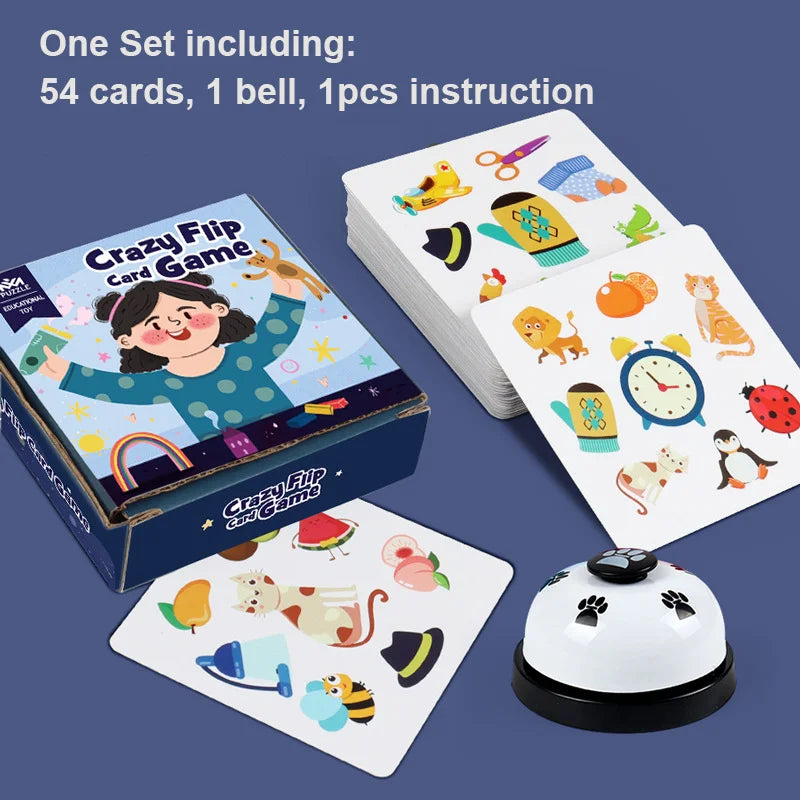 Children Memory Matching Crazy Cards Toys Animal Traffic Cognition Games Early Educational Logical Thinking Toys Brain Training