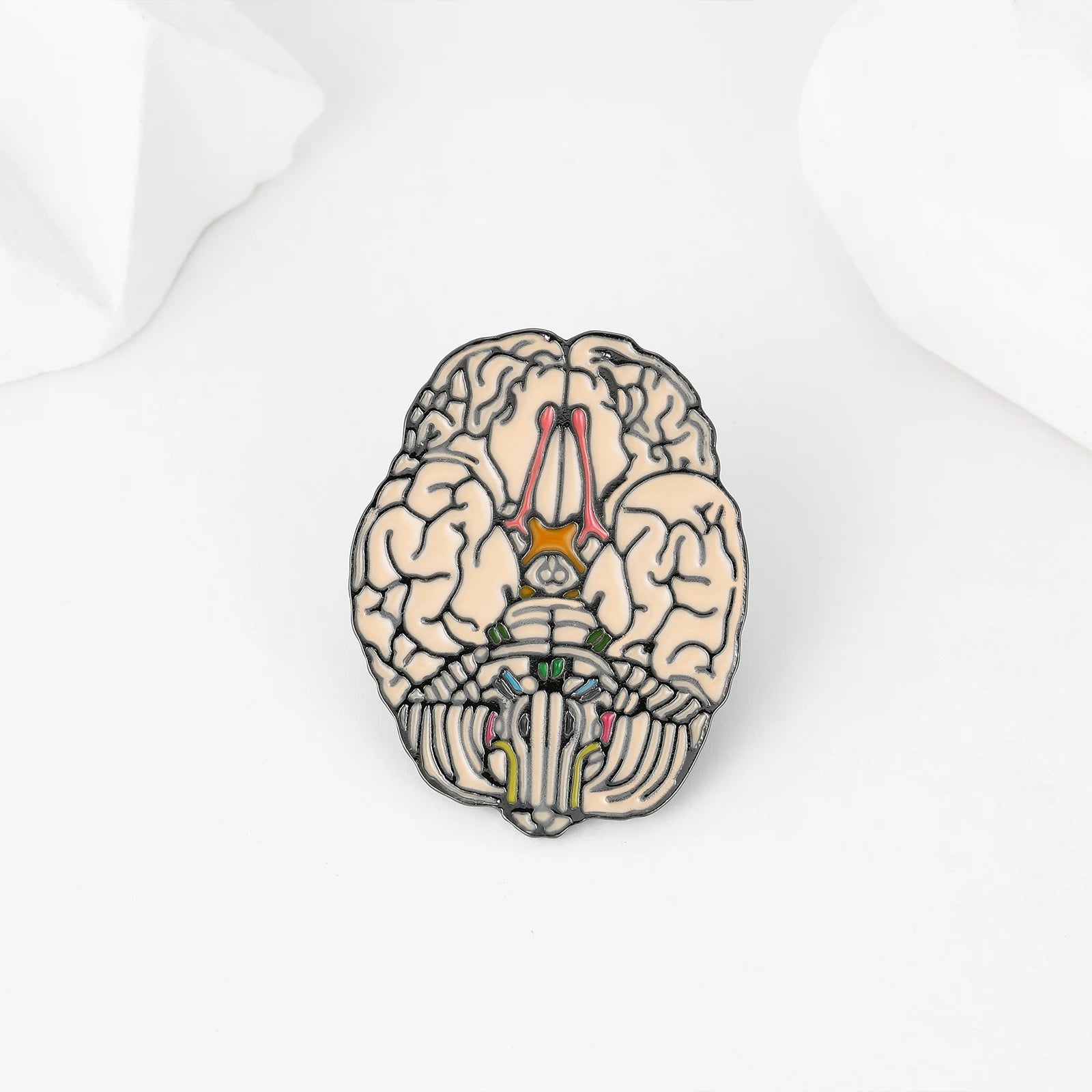 Harong Exquisite Brain Enamel Pins Brooch Medical Anatomy Cute Lapel Lanyard Bag Coat Badge Accessories Gift for Doctor Student