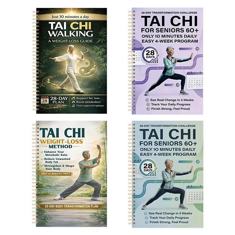 Senior Tai Chi Walking Program Book 28 Day Transformation 10 Minutes Daily Easy Fitness Health Challenge for Seniors