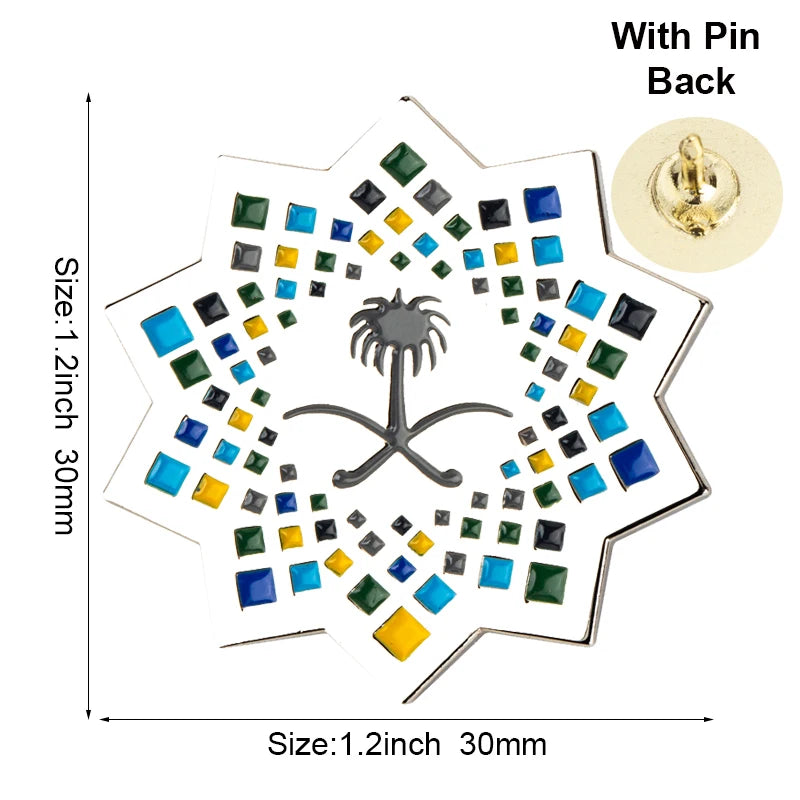 Saudi Arabia Flag Badge Flag Laple Pin Badges Flag Brooch