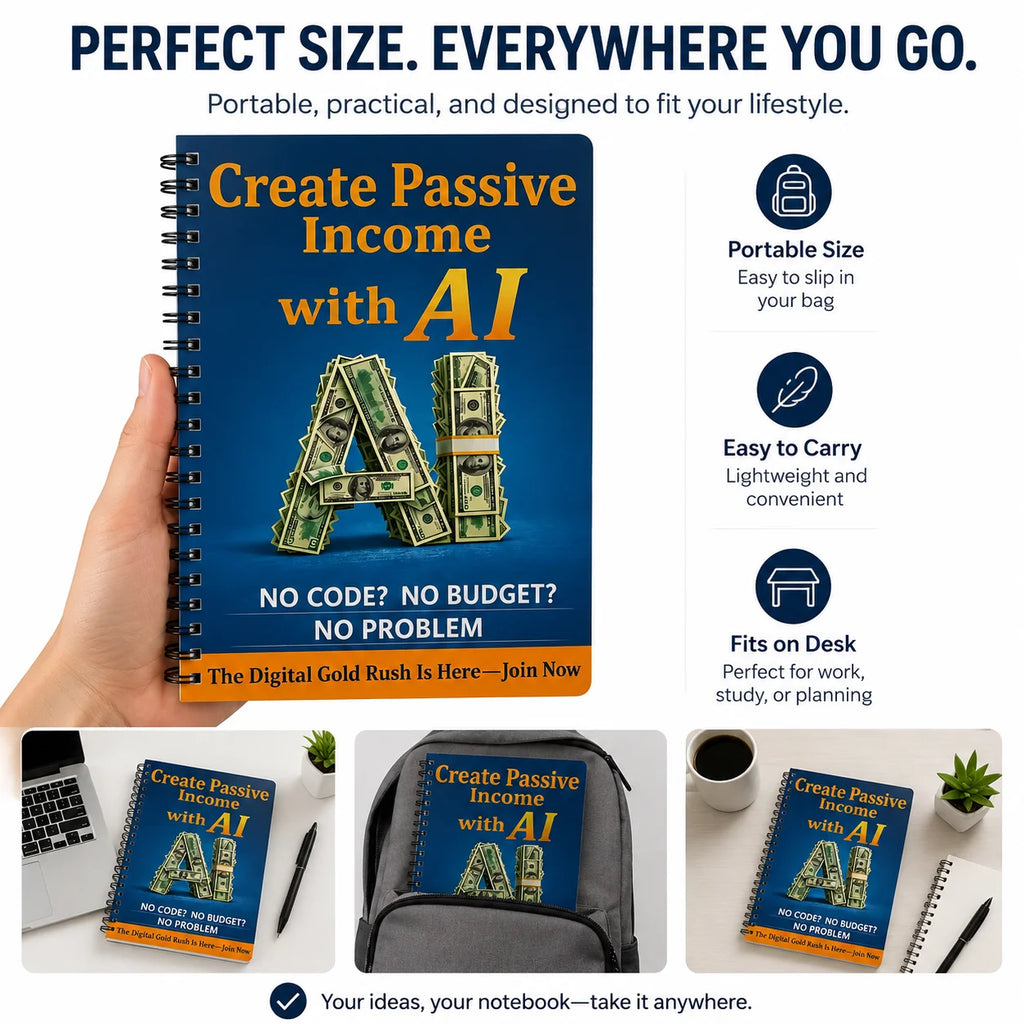 AI Passive Income Guide for Adults Beginner Automated Wealth Creation Make Money Online Side Hustle Book