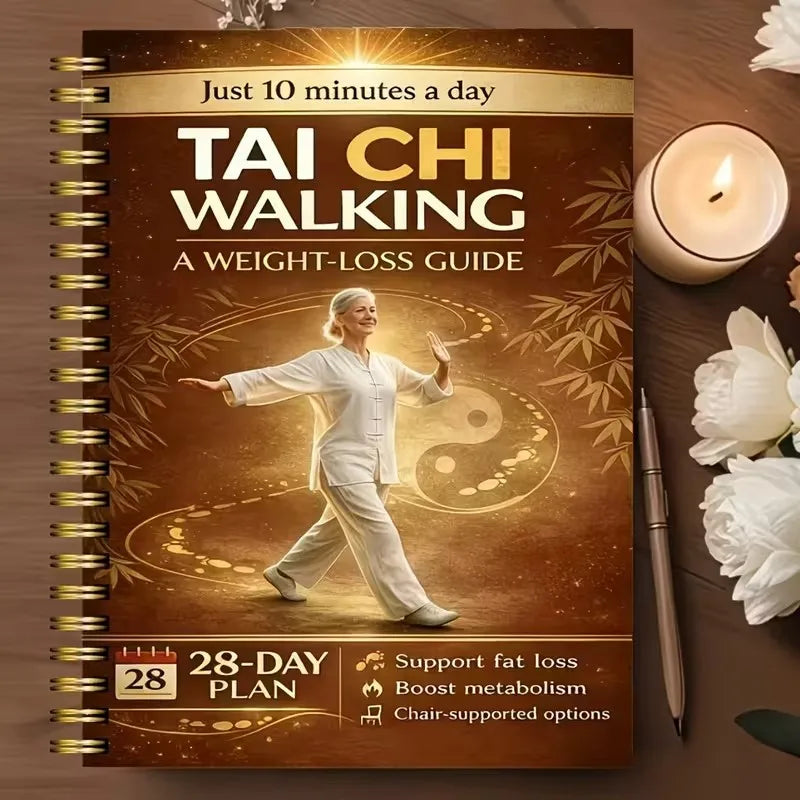 Senior Tai Chi Walking Program Book 28 Day Transformation 10 Minutes Daily Easy Fitness Health Challenge for Seniors