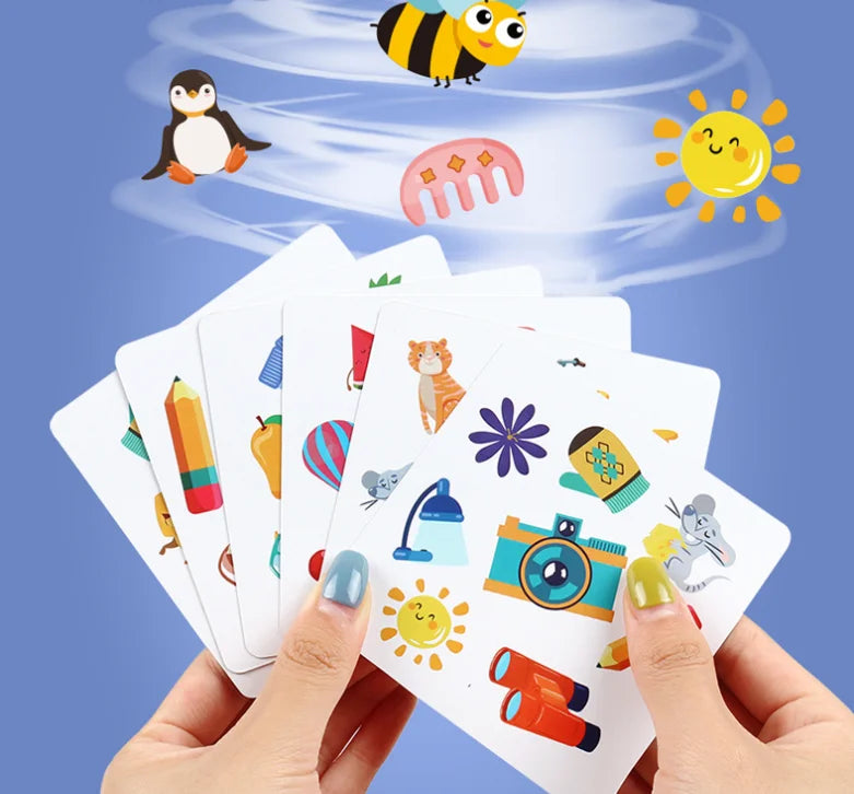 Children Memory Matching Crazy Cards Toys Animal Traffic Cognition Games Early Educational Logical Thinking Toys Brain Training