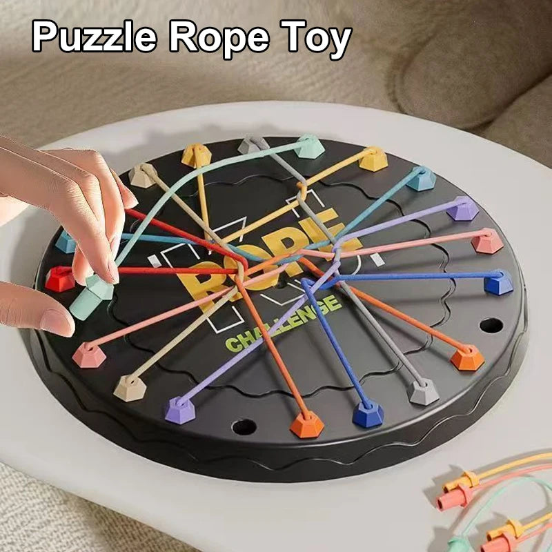 1pc Rope Tangle Challenge, Educational Toy for Kids, Logic & Focus Enhancing, Perfect for Interactive Parent-Child Activities