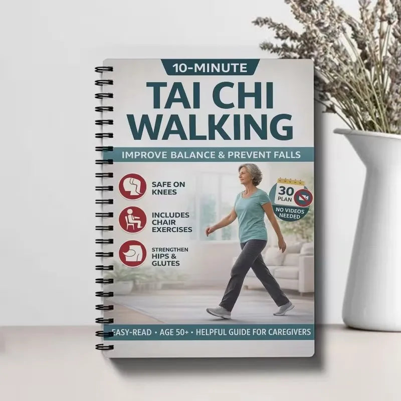 Senior Tai Chi Walking Program Book 28 Day Transformation 10 Minutes Daily Easy Fitness Health Challenge for Seniors