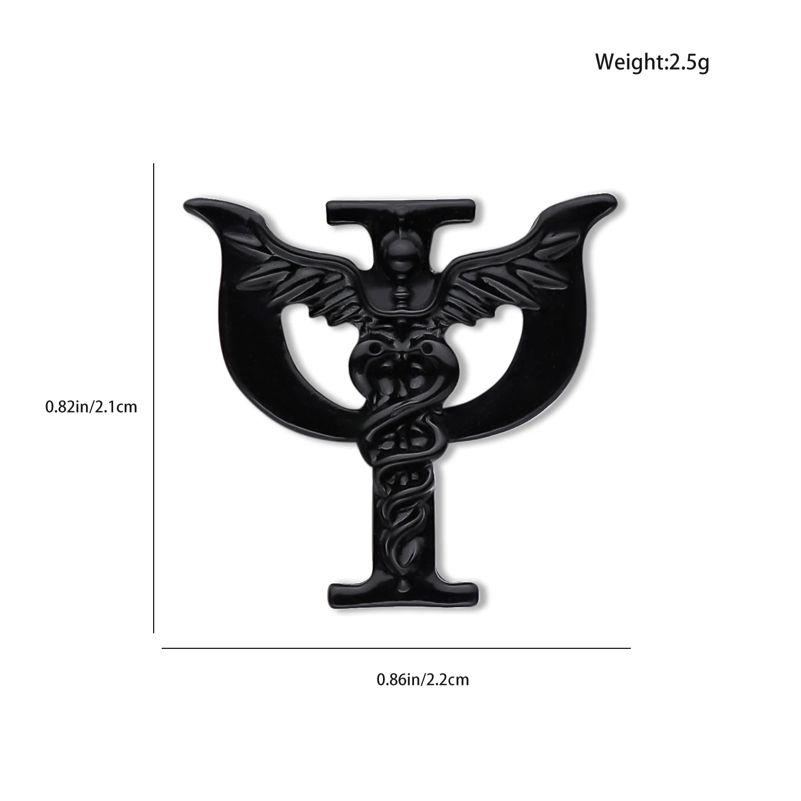 DCARZZ Psychology Psi Brooches Medical Charm Backpack Lapel Pins Badge Medicine Jewelry for Psychologist Doctor Nurse