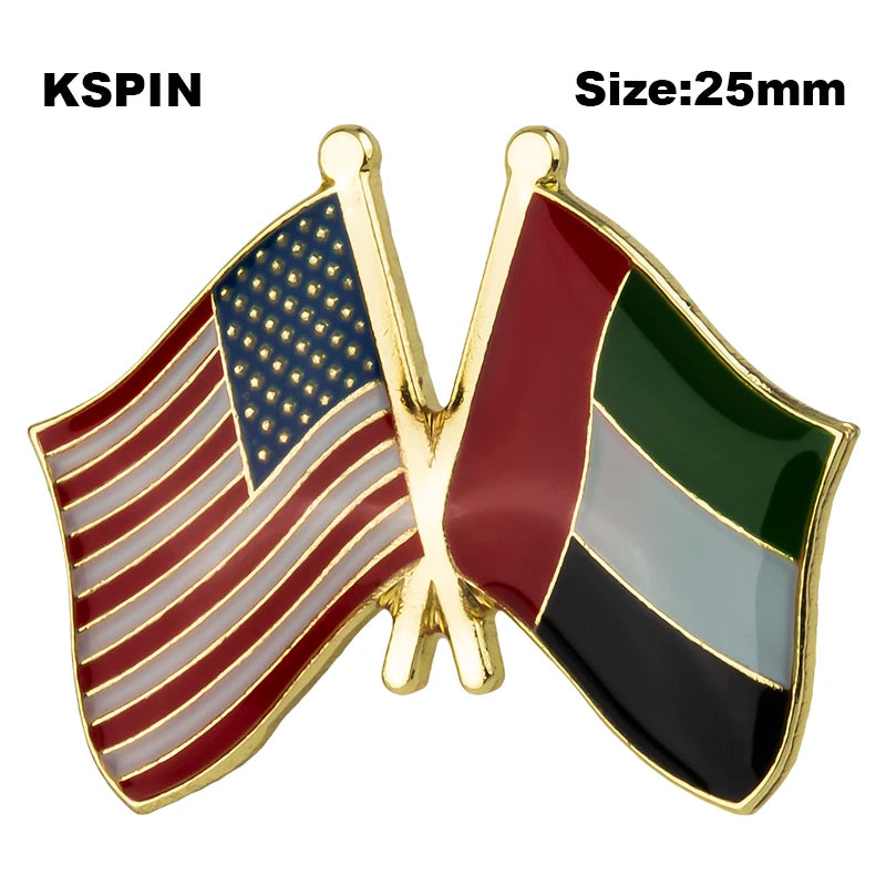 United Arab Emirates Flag Brooches Lapel Pin Flag badge Brooch Pins Badges