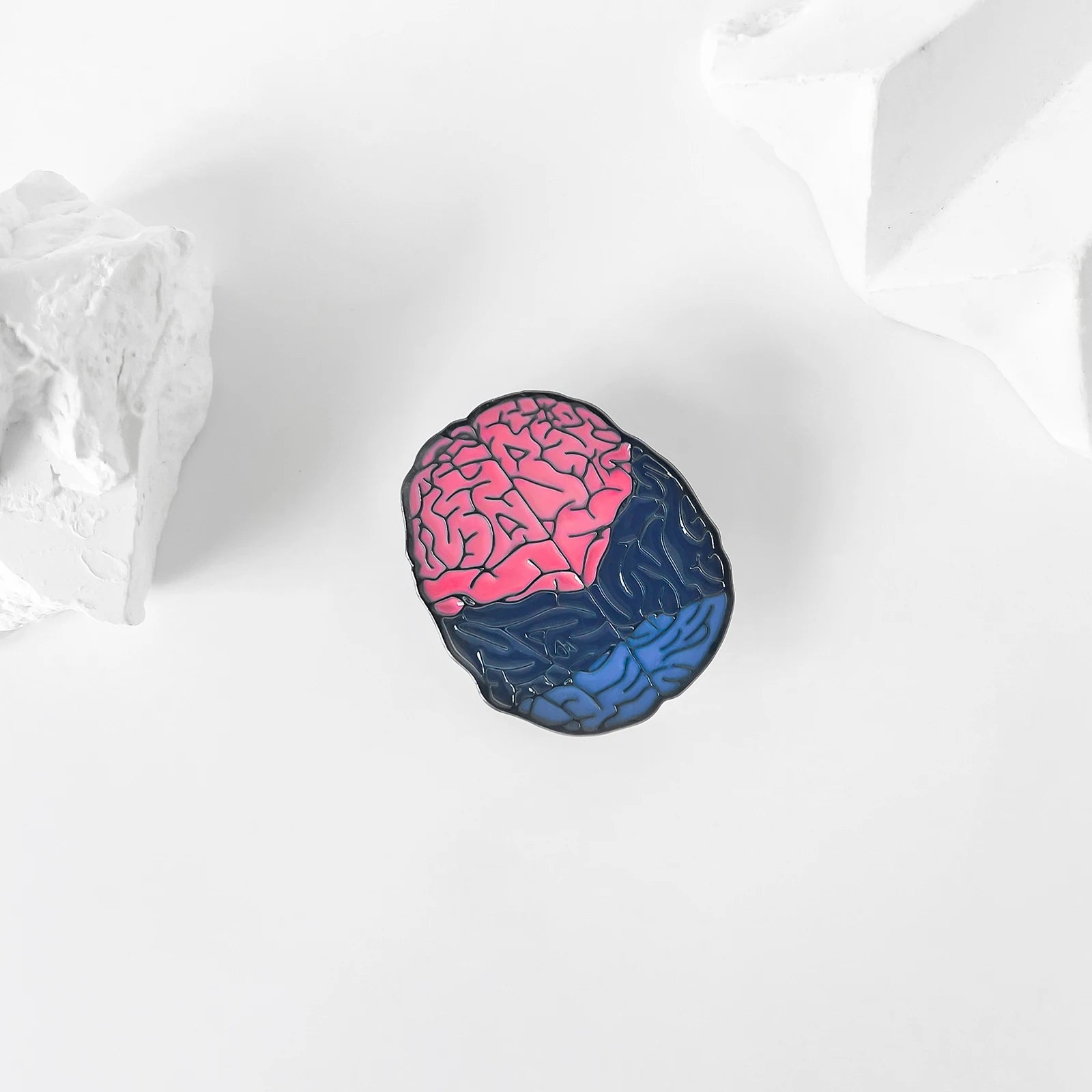 Harong Exquisite Brain Enamel Pins Brooch Medical Anatomy Cute Lapel Lanyard Bag Coat Badge Accessories Gift for Doctor Student