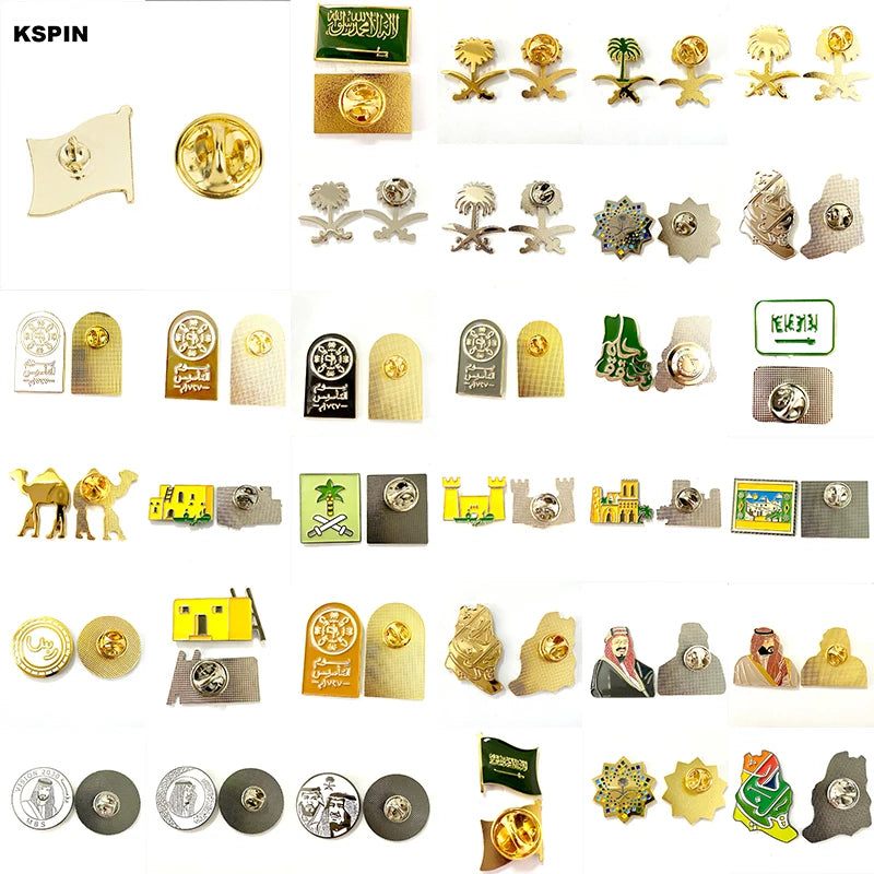 Saudi Arabia Flag Badge Flag Laple Pin Badges Flag Brooch