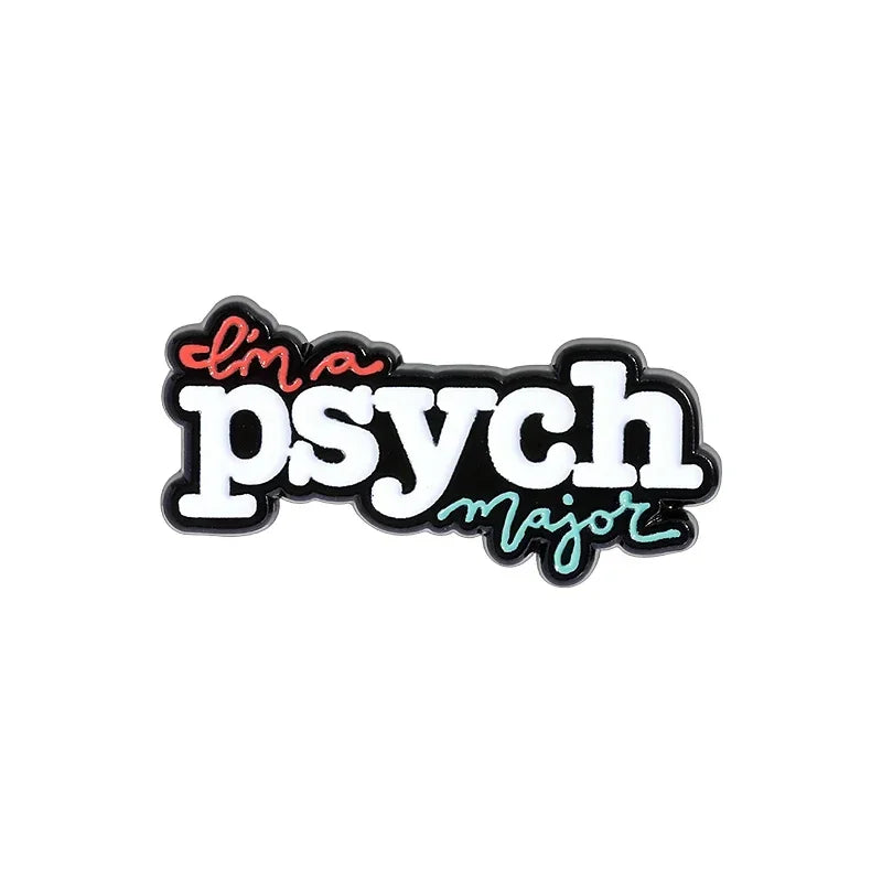 Psychology Collection Badges Enamel Pins Custom Mental Health Psychologist In Training Butterfly Brooch Lapel Badge Jewelry Gift
