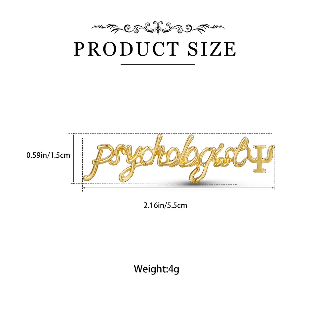 DCARZZ Psychology Psi Brooches Medical Charm Backpack Lapel Pins Badge Medicine Jewelry for Psychologist Doctor Nurse