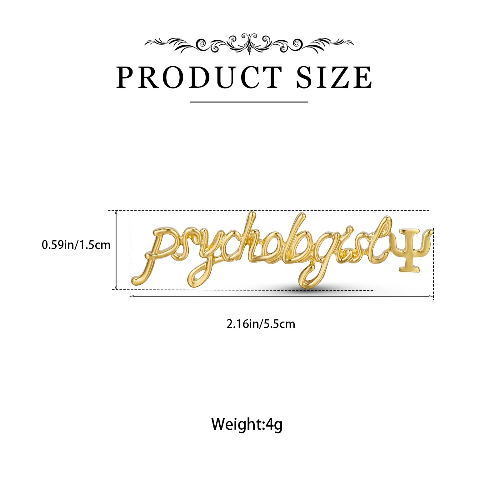 DCARZZ Psychology Psi Brooches Medical Charm Backpack Lapel Pins Badge Medicine Jewelry for Psychologist Doctor Nurse
