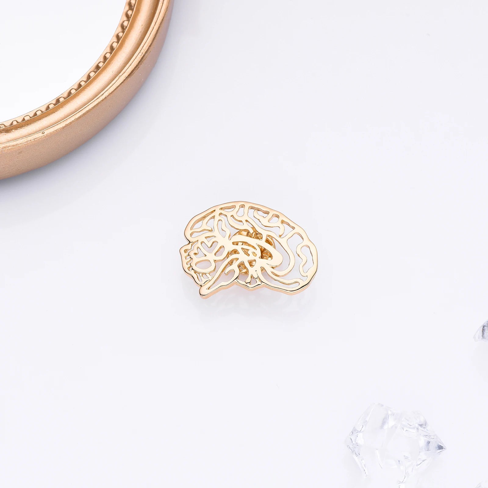 Harong Exquisite Brain Enamel Pins Brooch Medical Anatomy Cute Lapel Lanyard Bag Coat Badge Accessories Gift for Doctor Student