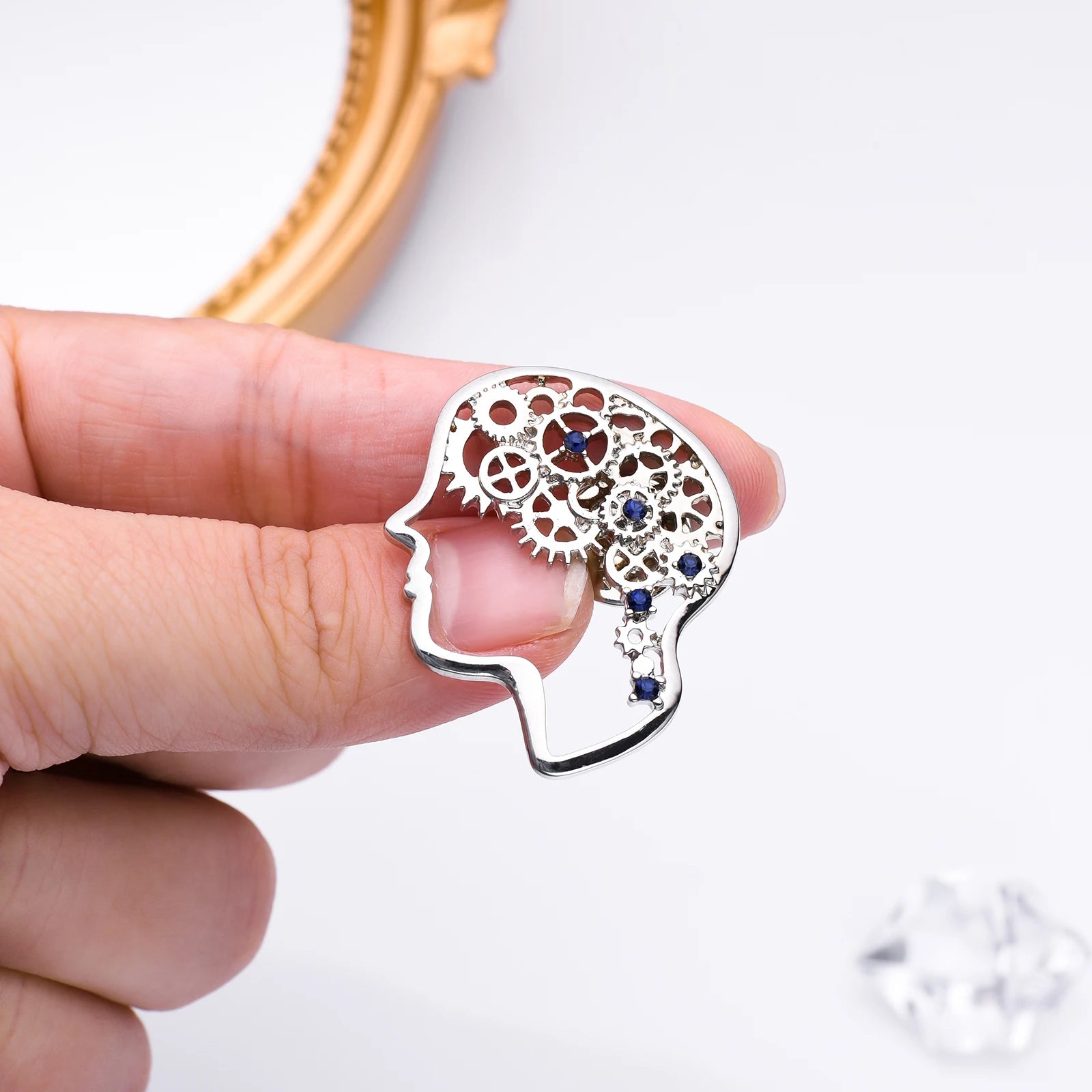 Harong Exquisite Brain Enamel Pins Brooch Medical Anatomy Cute Lapel Lanyard Bag Coat Badge Accessories Gift for Doctor Student