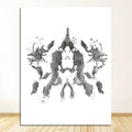 （2D Tin painting）Art Canvas Painting Psychologist Gift Psychological Test Posters and Prints Pictures Clinic Decor Rorschach