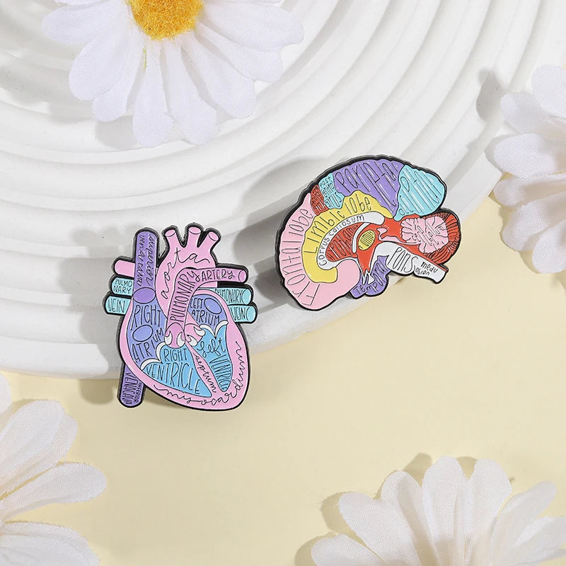 Fisioterapia Odontologia Medical Symbol Caduceus Snake Enamel Pins Bowknot Stethoscope Capsules Doctor Nurse Badge Lapel Brooch