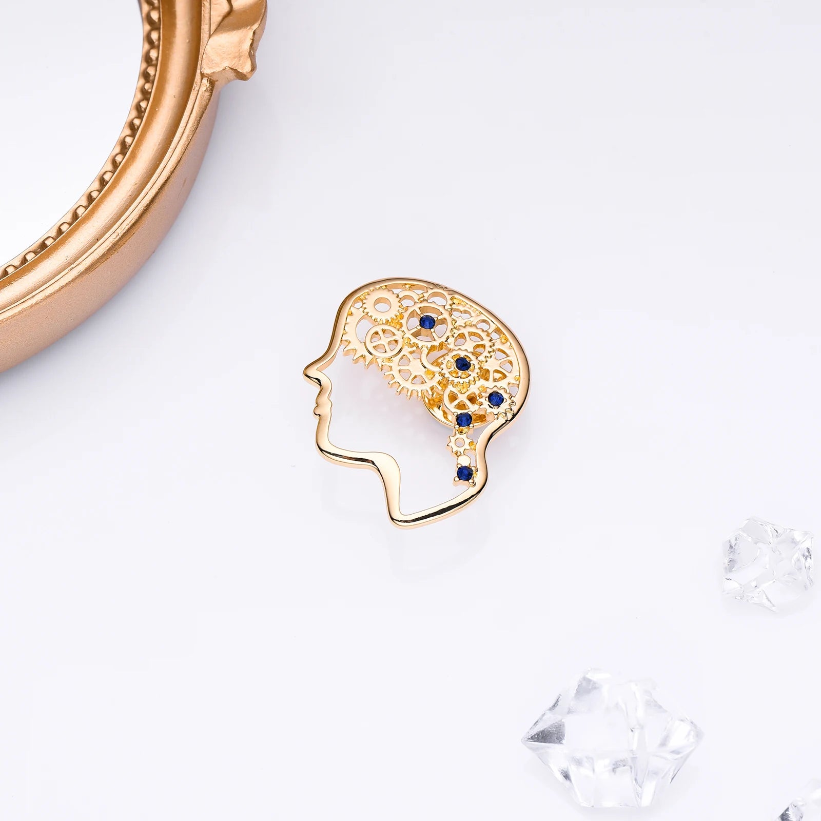 Harong Exquisite Brain Enamel Pins Brooch Medical Anatomy Cute Lapel Lanyard Bag Coat Badge Accessories Gift for Doctor Student