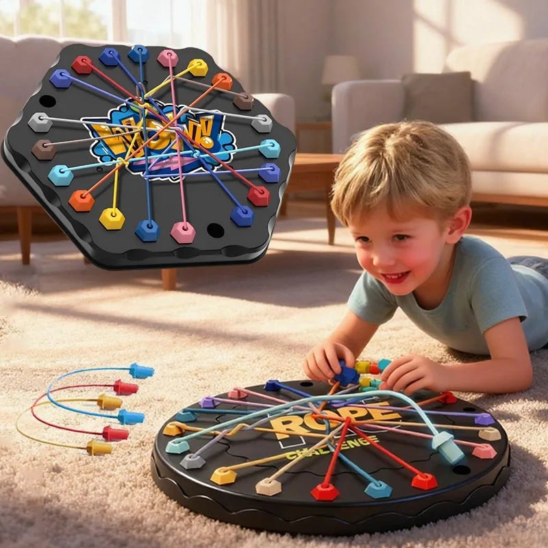 1pc Rope Tangle Challenge, Educational Toy for Kids, Logic & Focus Enhancing, Perfect for Interactive Parent-Child Activities