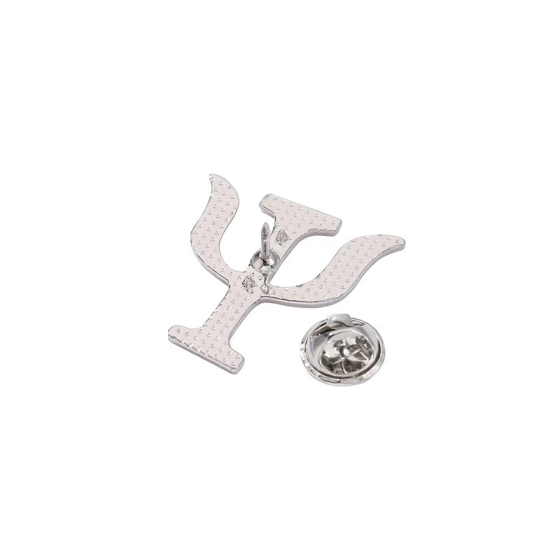 Psychology Symbol Enamel Metal Pins Psi Psyche Medical Brooch Lapel Badge Jewelry for Friends Psychologists Wholesale Gifts