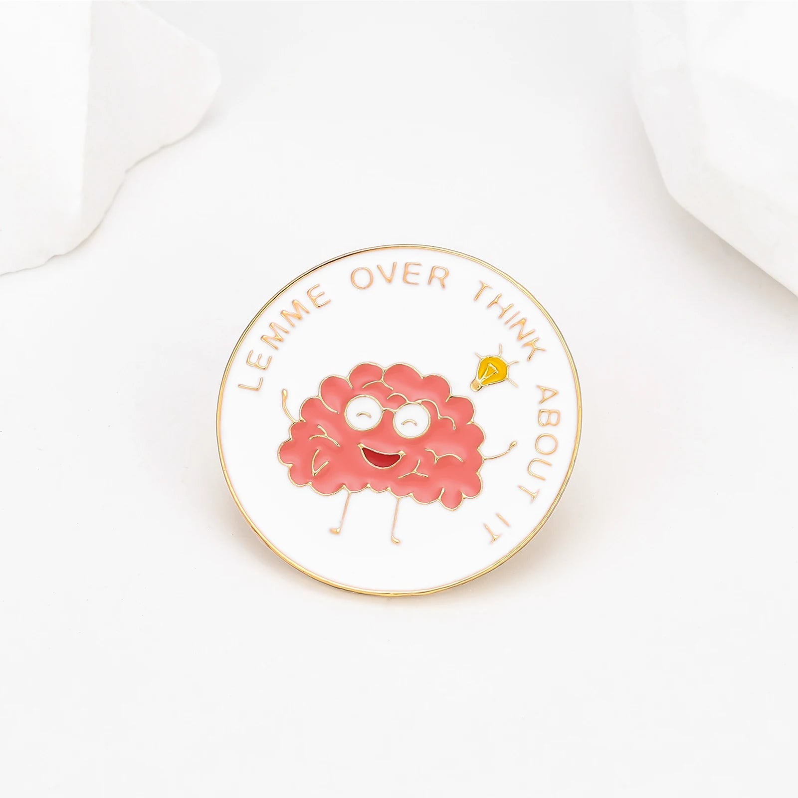 Harong Exquisite Brain Enamel Pins Brooch Medical Anatomy Cute Lapel Lanyard Bag Coat Badge Accessories Gift for Doctor Student